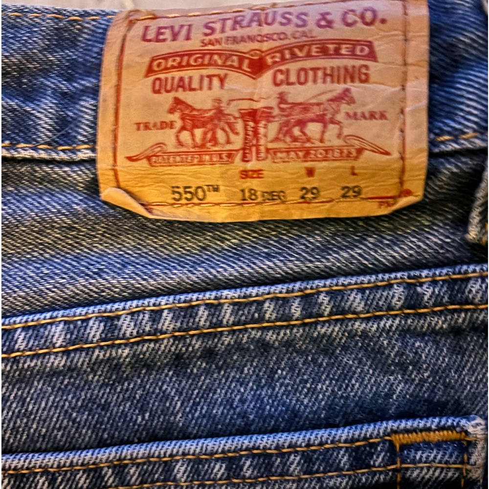 Levi’s 550 jeans waist 29 Length 29